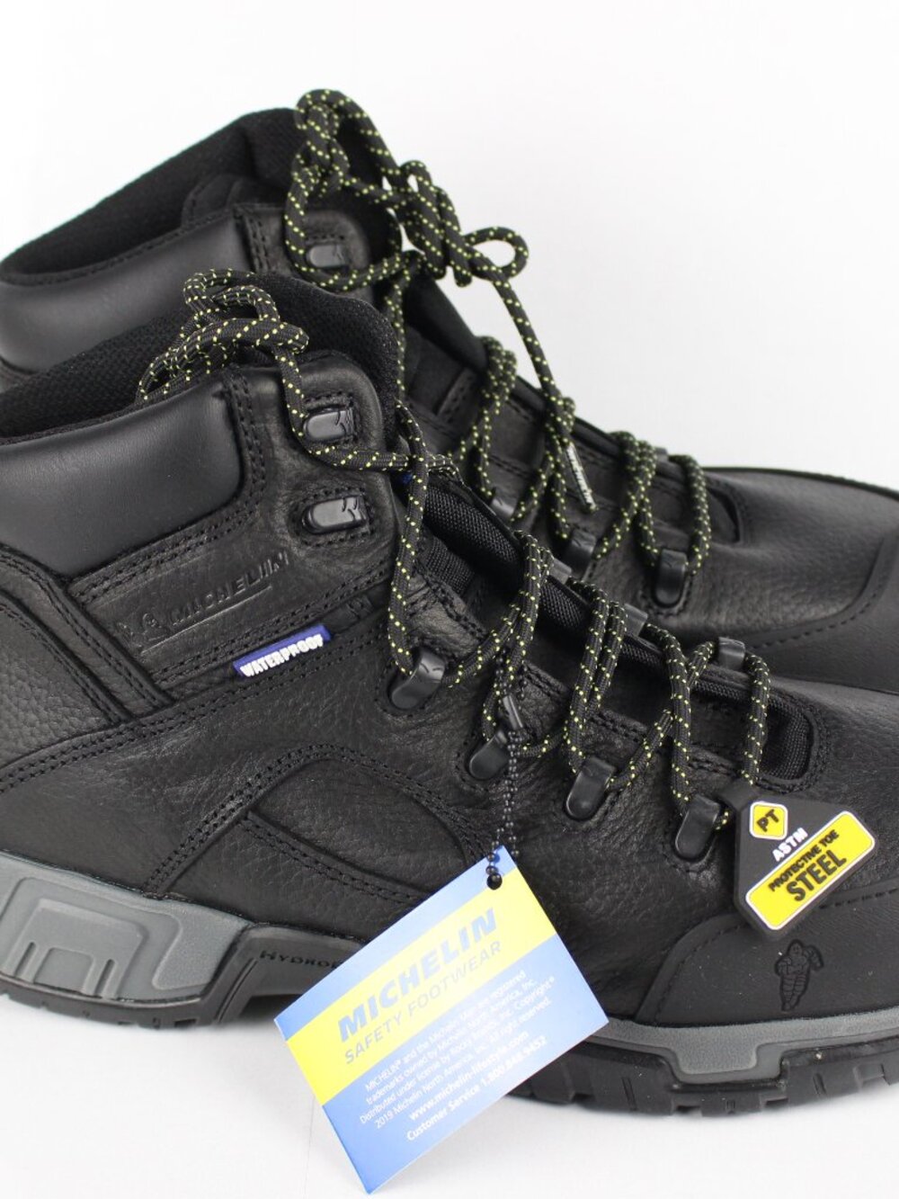 Michelin HydroEdge Men's Boots Steel Toe Puncture Resistant 10 W Black